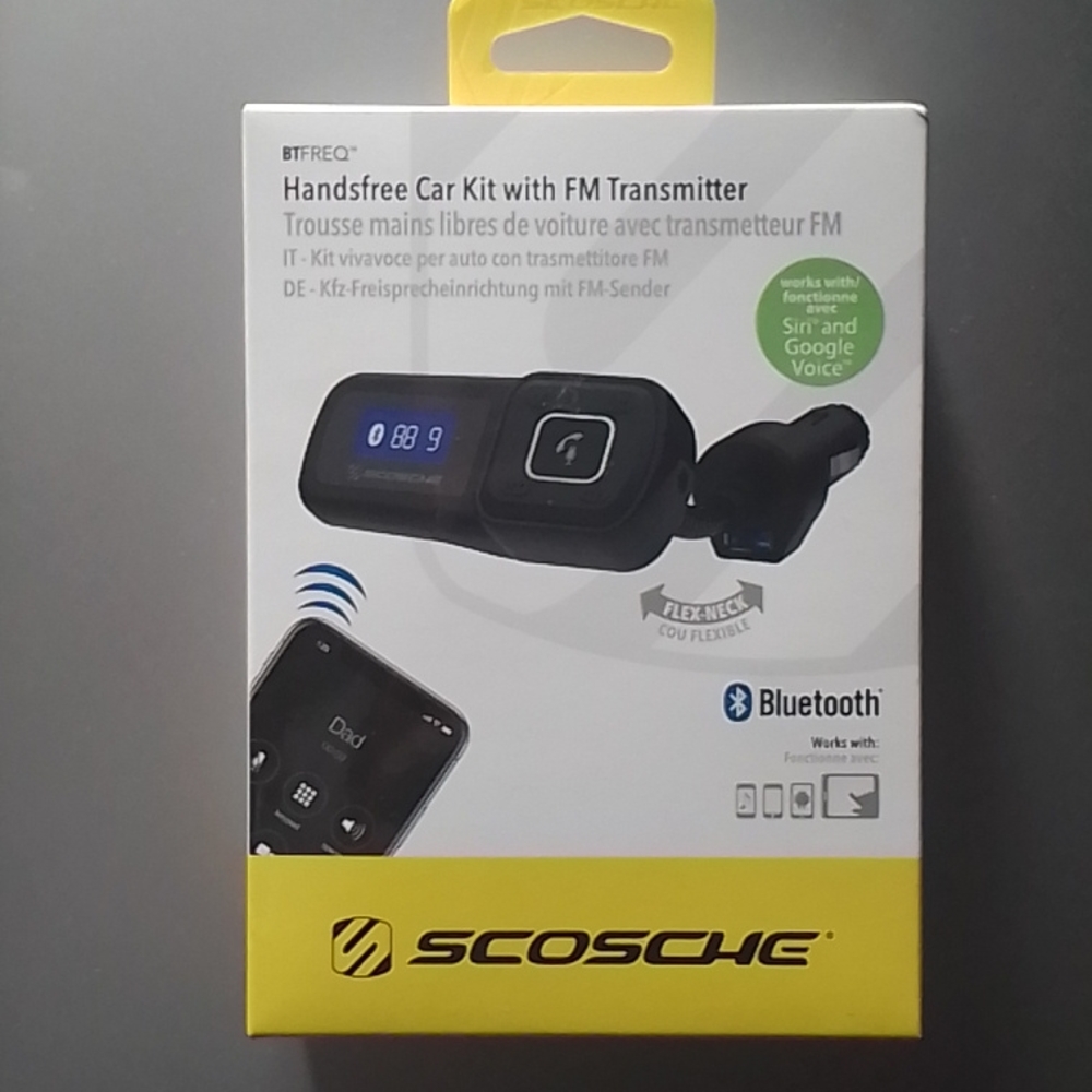 Scosche Handsfree Car Kit With FM Transmitter